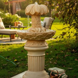 Fontanna z palmą